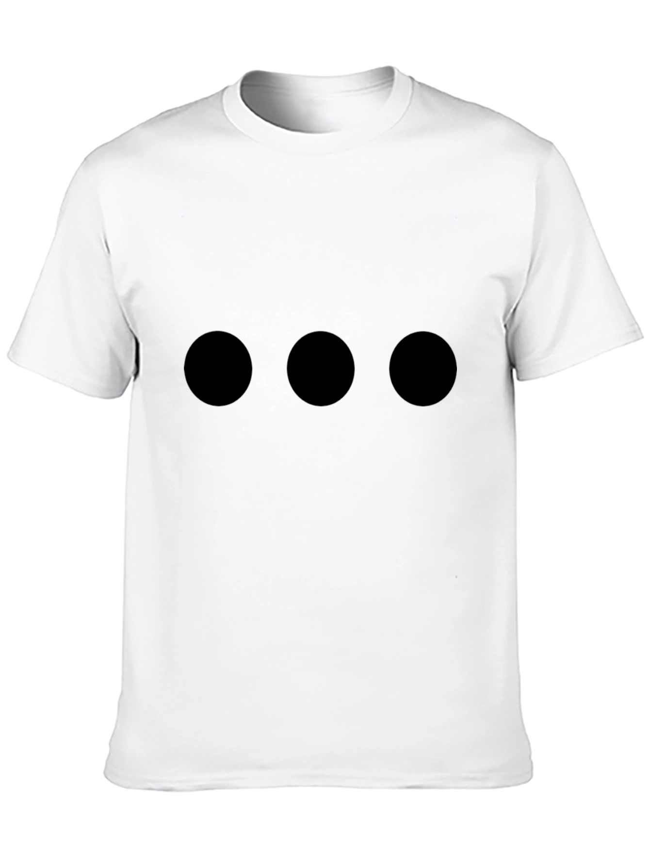 Camiseta Hombre Negra con Tres Círculos