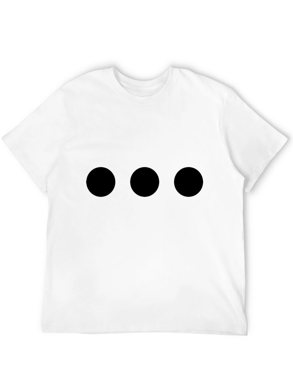 Camiseta Hombre Negra con Tres Círculos