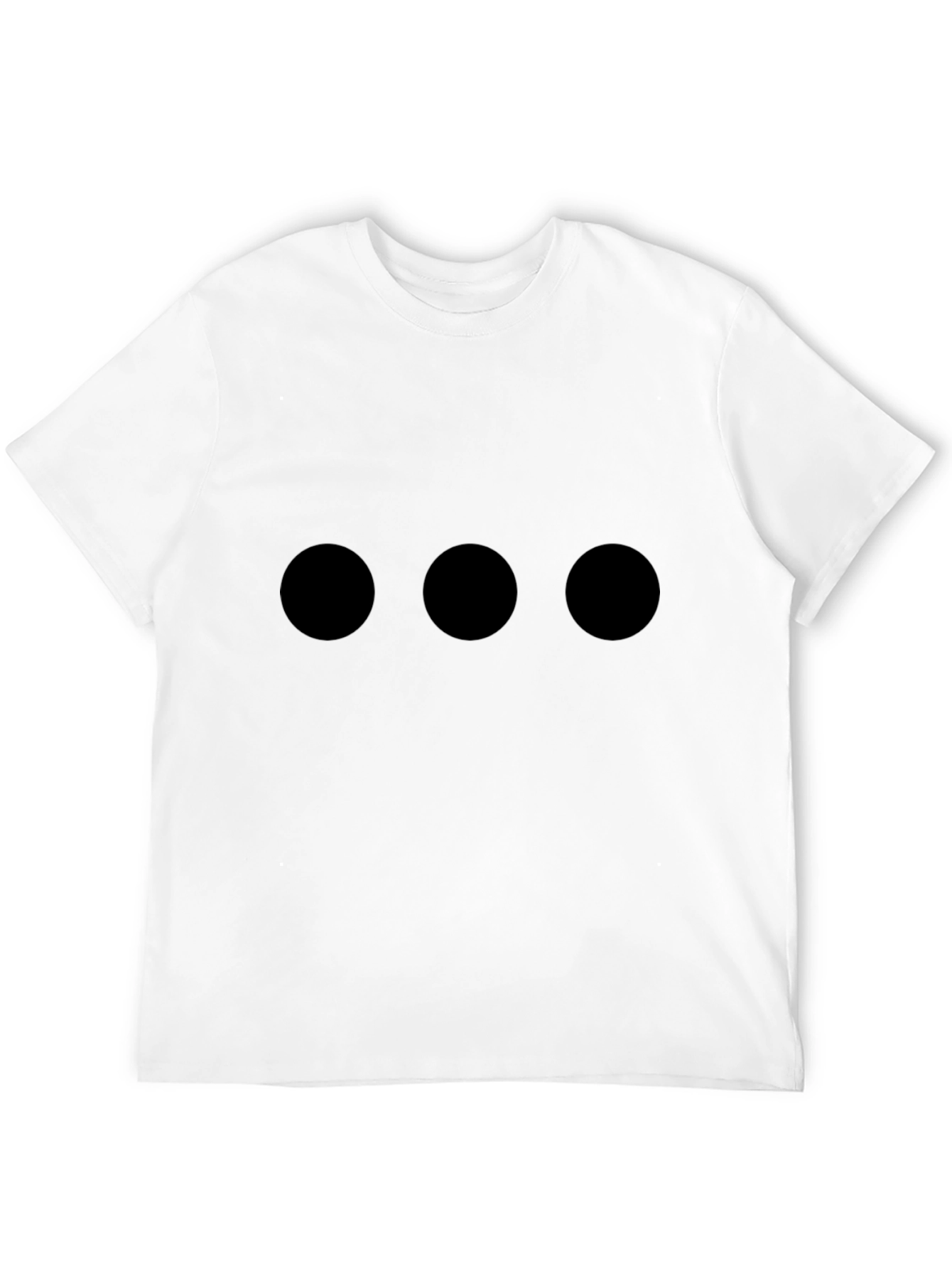 Camiseta Hombre Negra con Tres Círculos