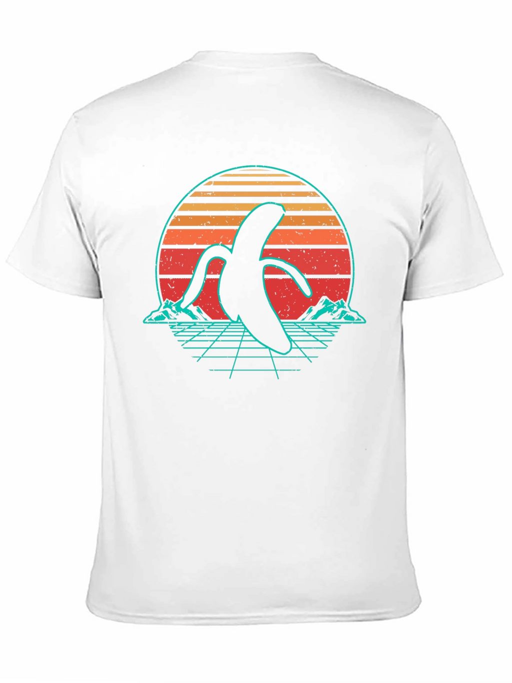 Camiseta Negra con Diseño Banana Retro