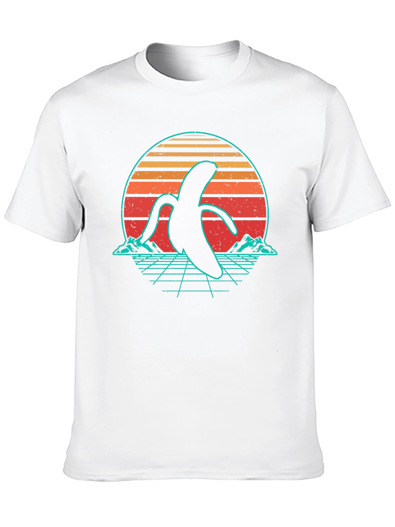 Camiseta Negra con Diseño Banana Retro