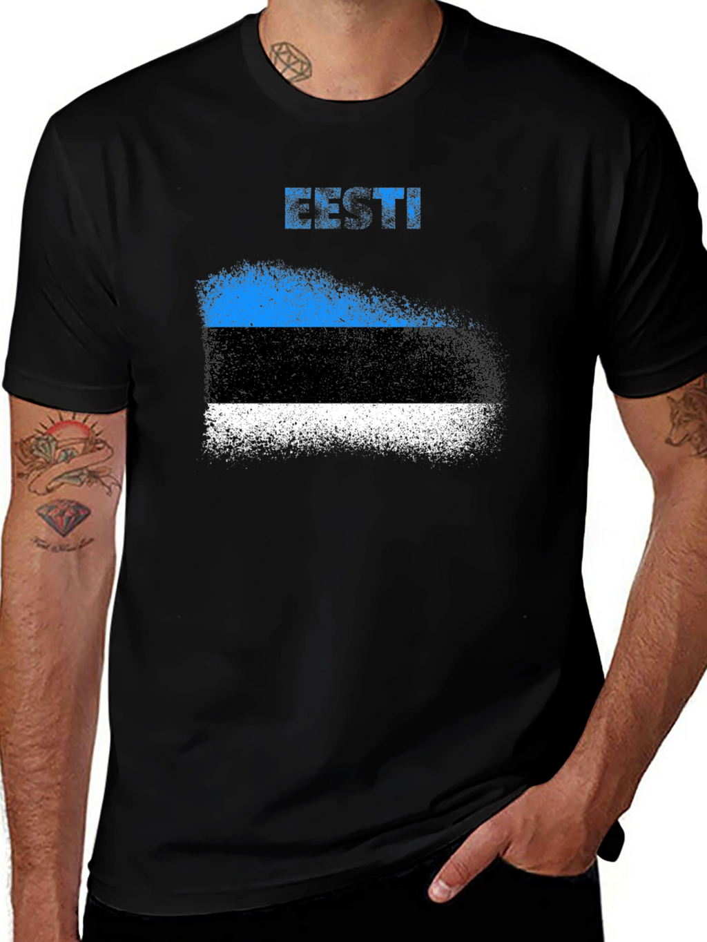 Camiseta Estonia Bandera Diseño Original