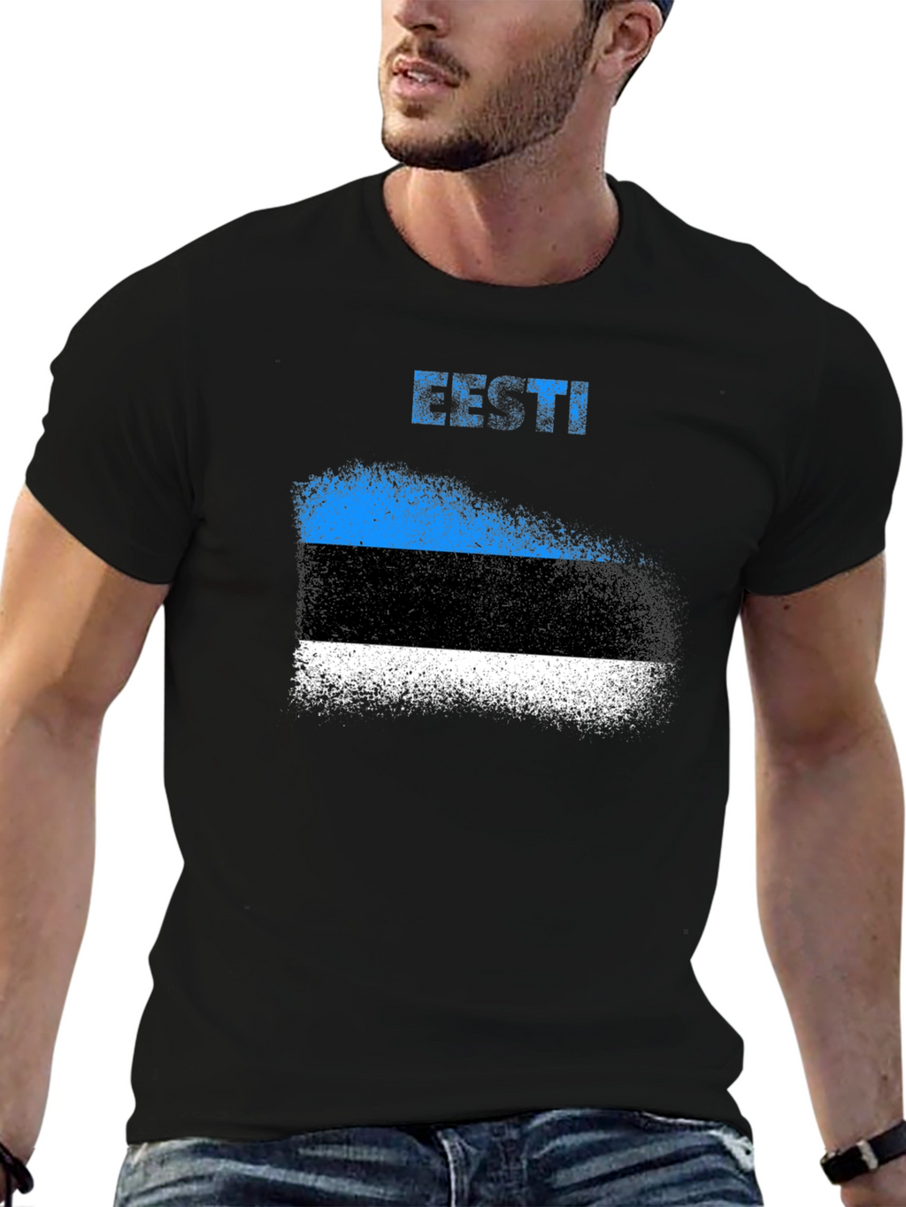 Camiseta Estonia Bandera Diseño Original