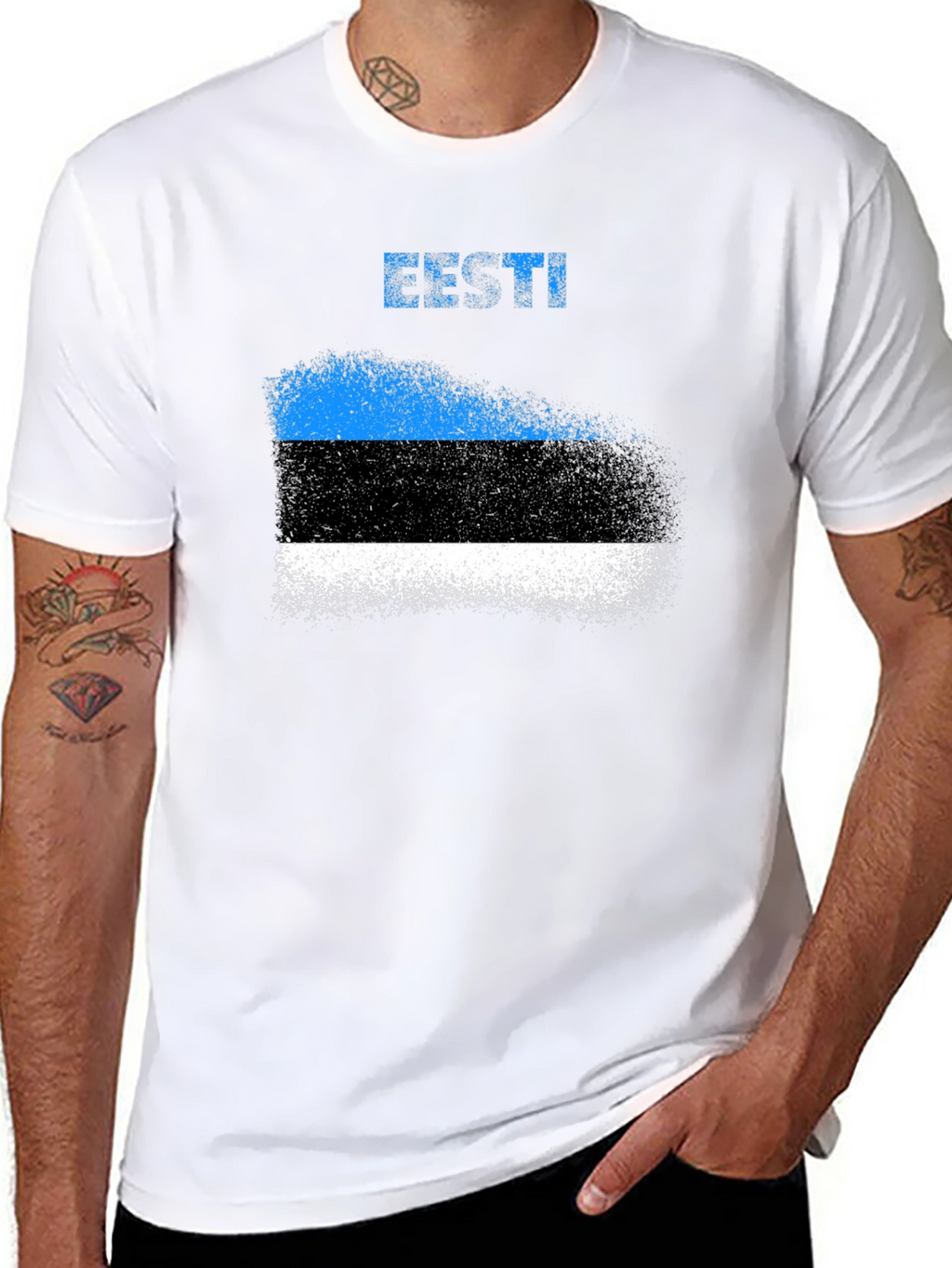 Camiseta Estonia Bandera Diseño Original