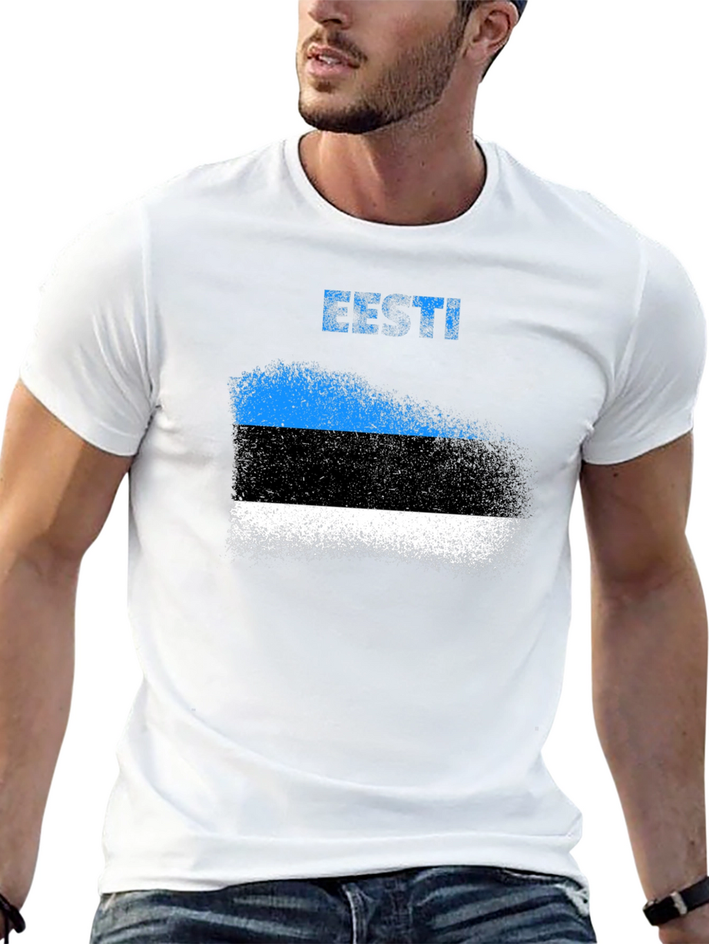 Camiseta Estonia Bandera Diseño Original