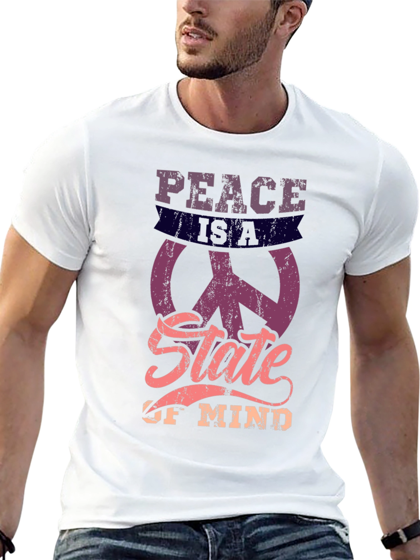 Camiseta Hombre Peace is a State of Mind