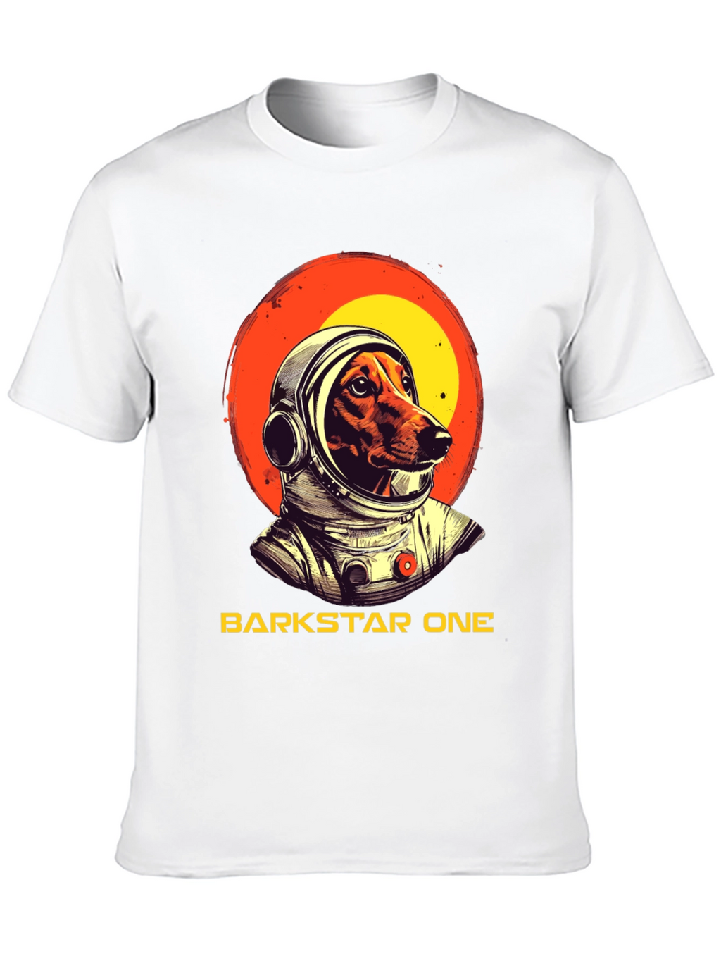 Camiseta Negra Barkstar One Astronauta Perro