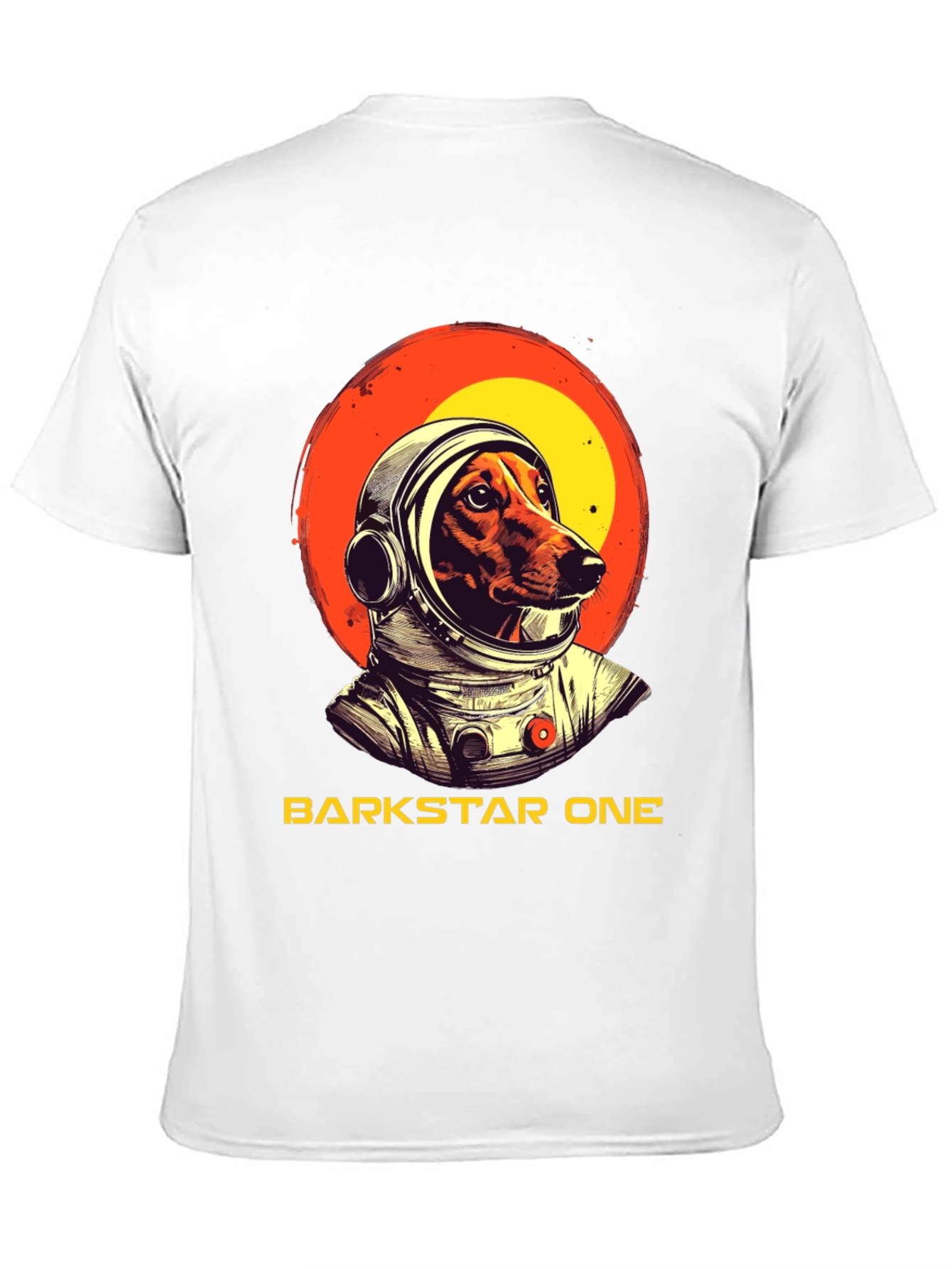 Camiseta Negra Barkstar One Astronauta Perro
