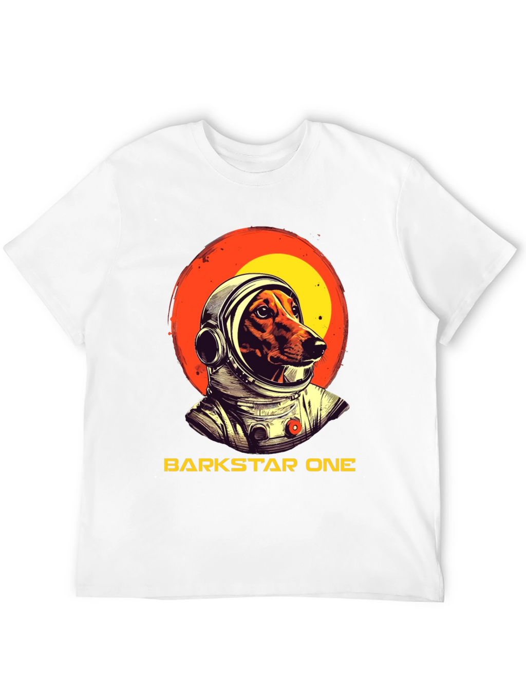 Camiseta Negra Barkstar One Astronauta Perro
