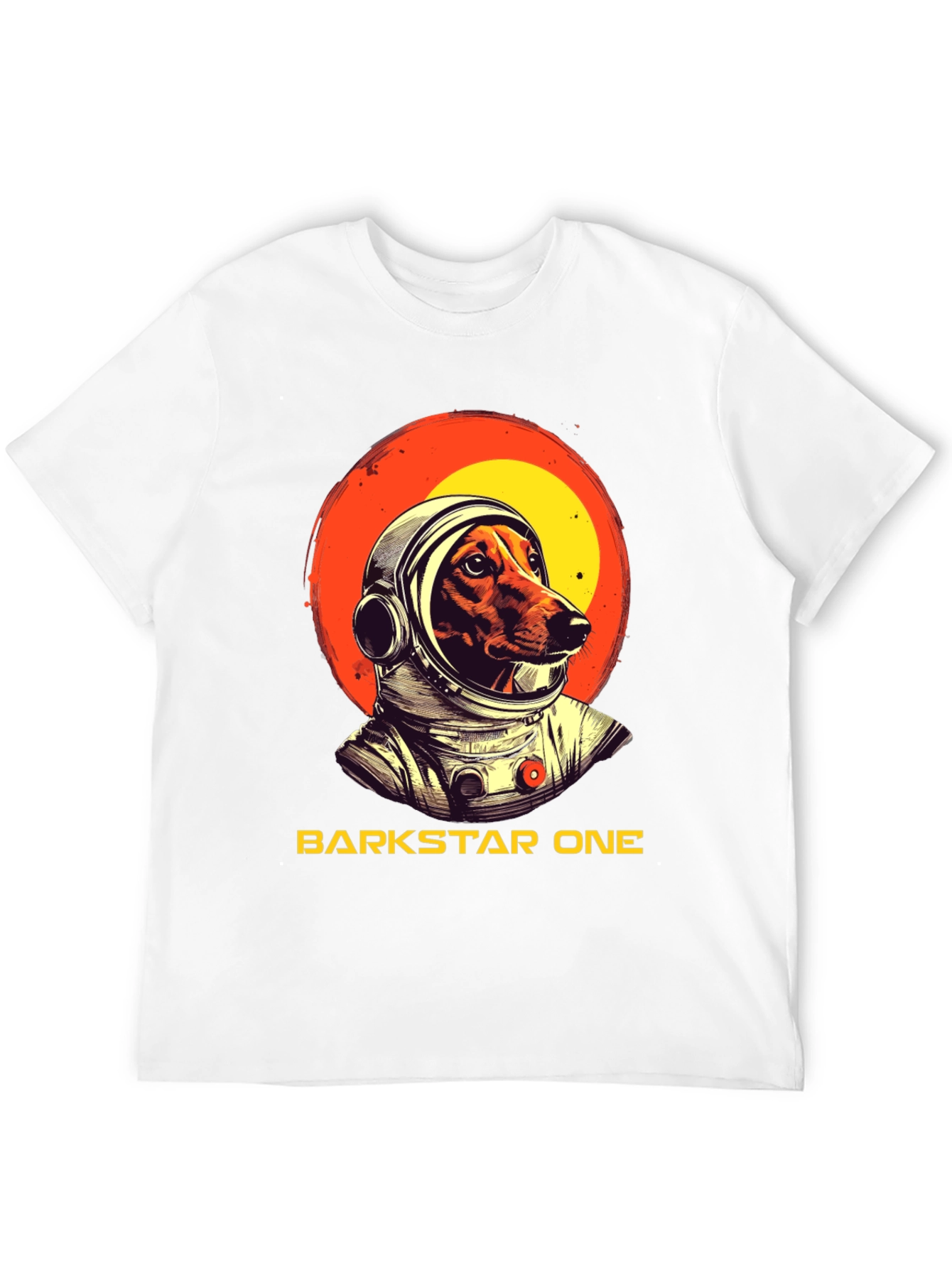 Camiseta Negra Barkstar One Astronauta Perro