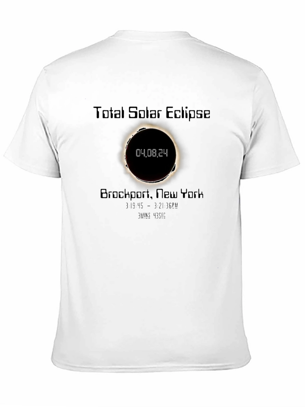 Camiseta Eclipse Solar Total Brockport 04.08.24