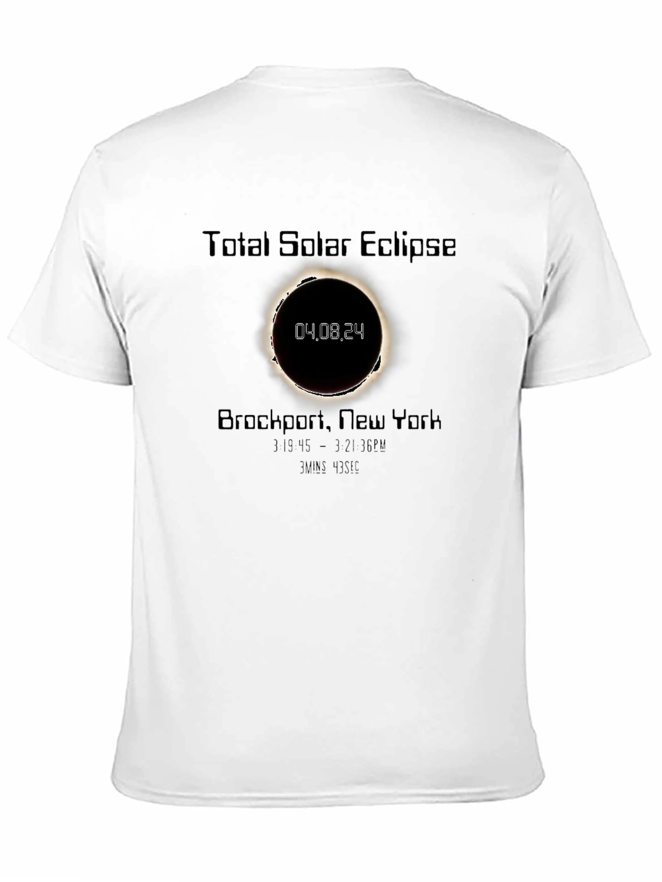 Camiseta Eclipse Solar Total Brockport 04.08.24