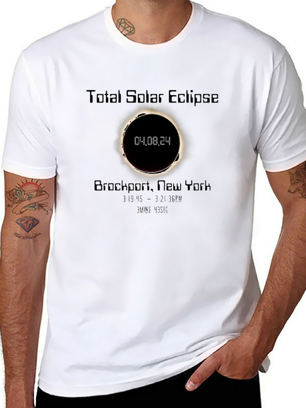 Camiseta Eclipse Solar Total Brockport 04.08.24