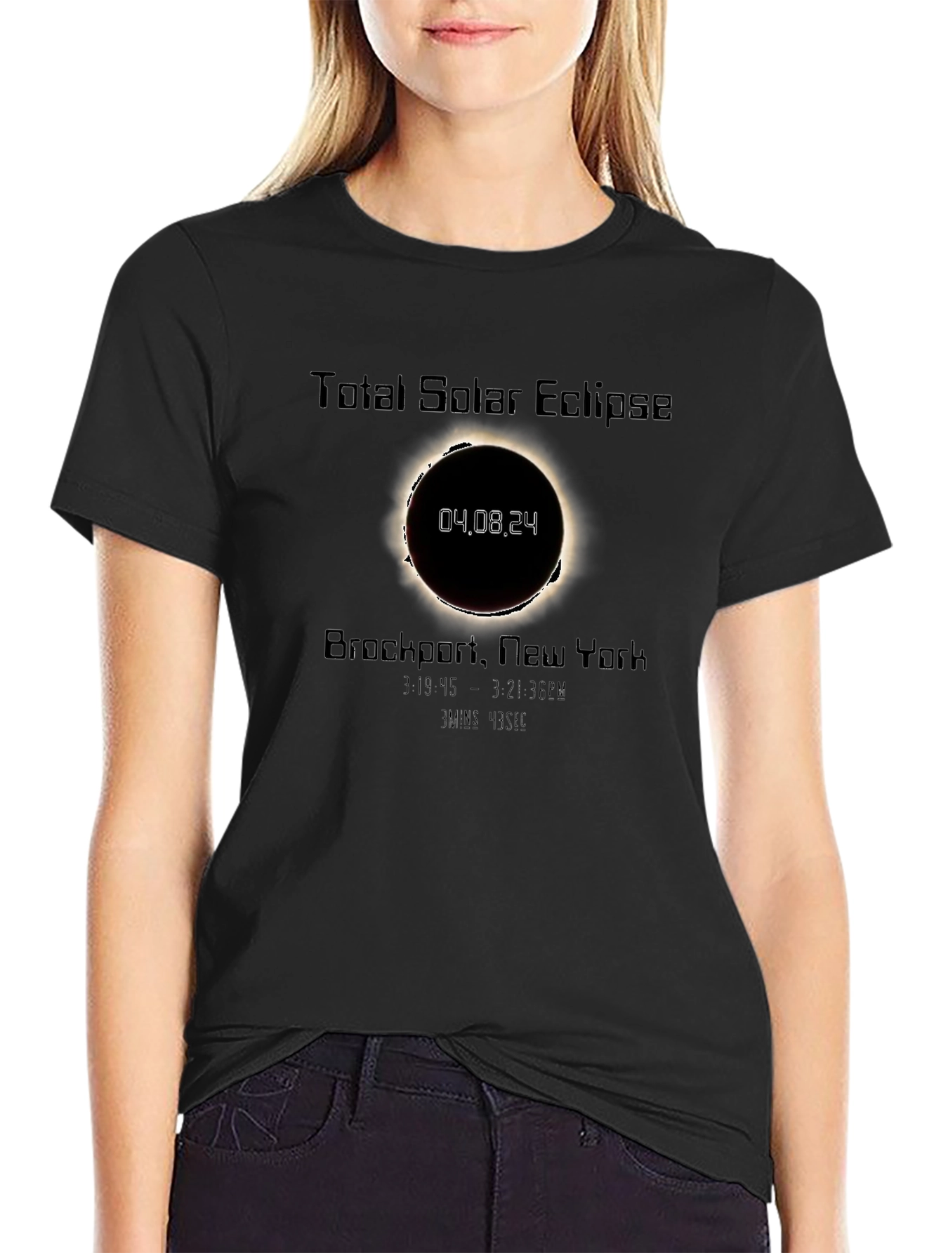 Camiseta Eclipse Solar Total Brockport 04.08.24