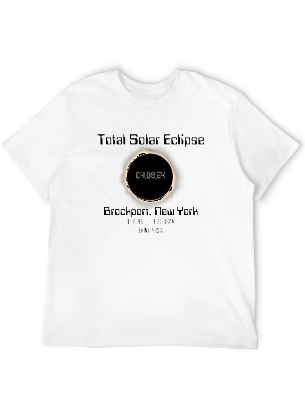 Camiseta Eclipse Solar Total Brockport 04.08.24