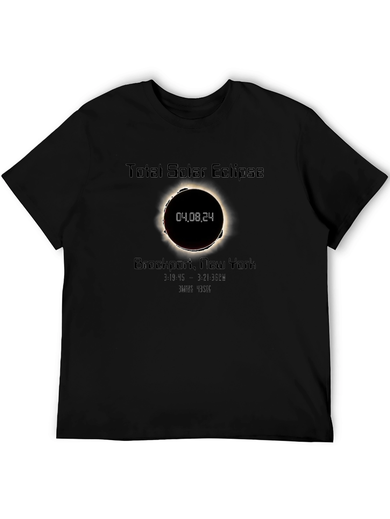 Camiseta Eclipse Solar Total Brockport 04.08.24