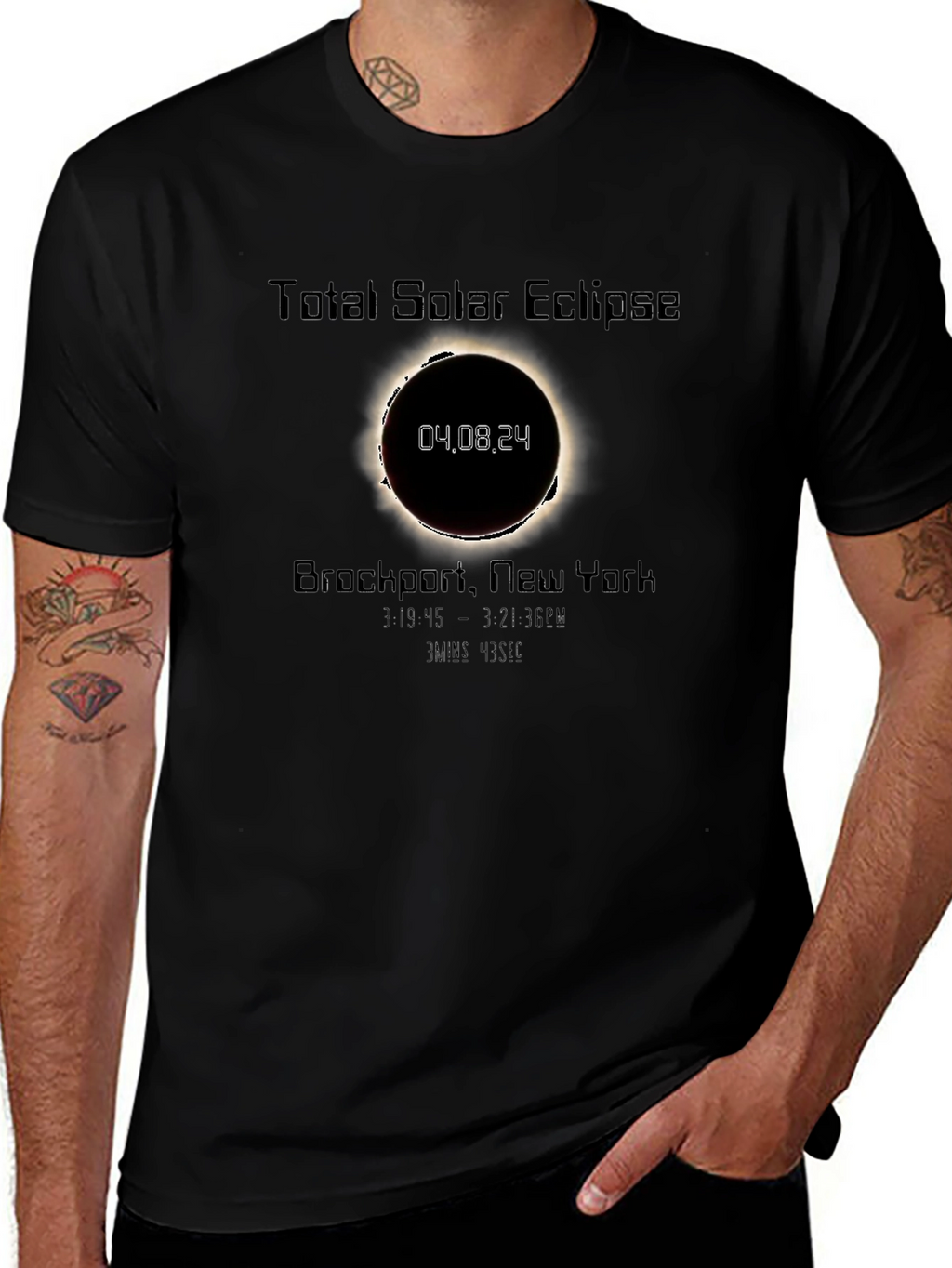 Camiseta Eclipse Solar Total Brockport 04.08.24