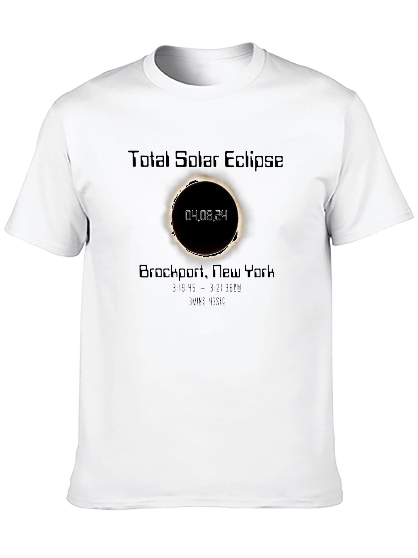 Camiseta Eclipse Solar Total Brockport 04.08.24