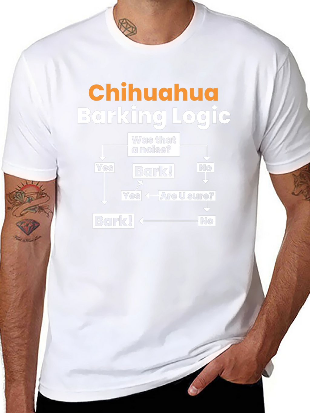 Camiseta Chihuahua Lógica de Ladridos