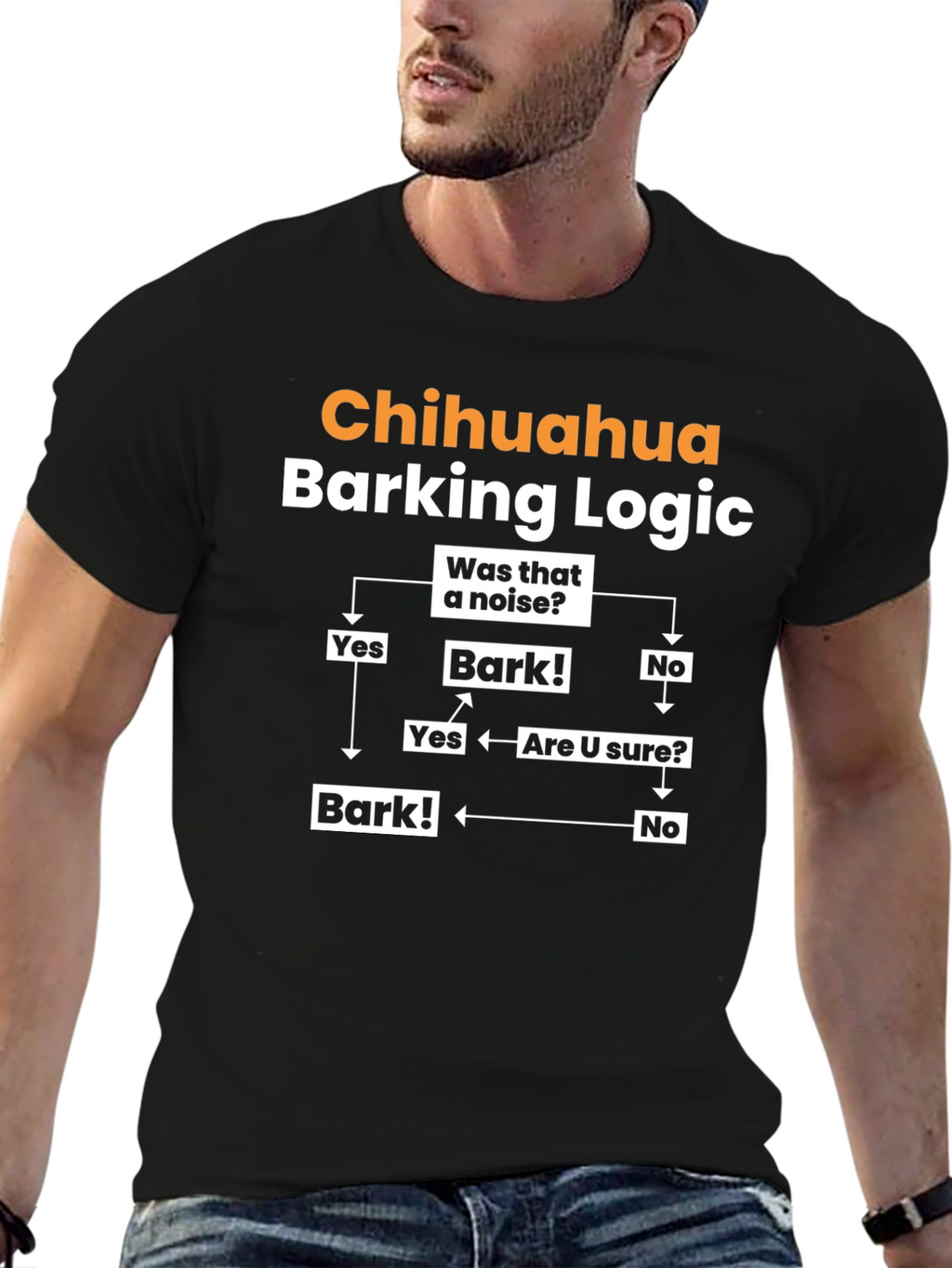Camiseta Chihuahua Lógica de Ladridos