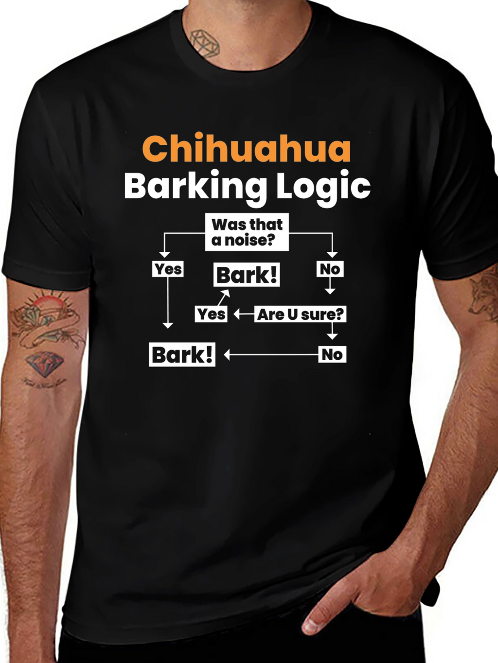 Camiseta Chihuahua Lógica de Ladridos