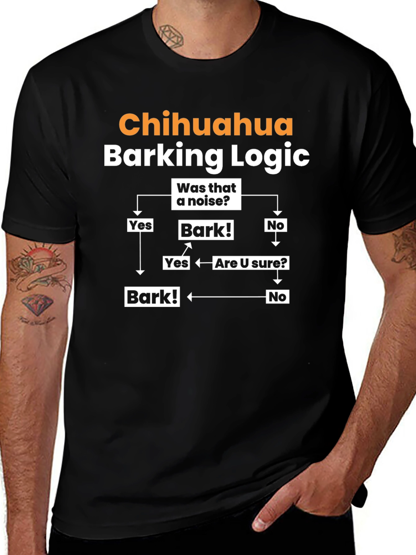 Camiseta Chihuahua Lógica de Ladridos