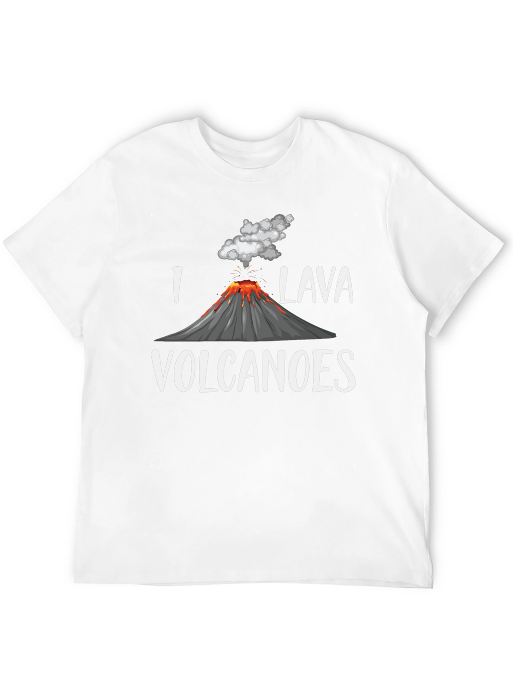 Camiseta Hombre Amo Lava Volcanes Negra