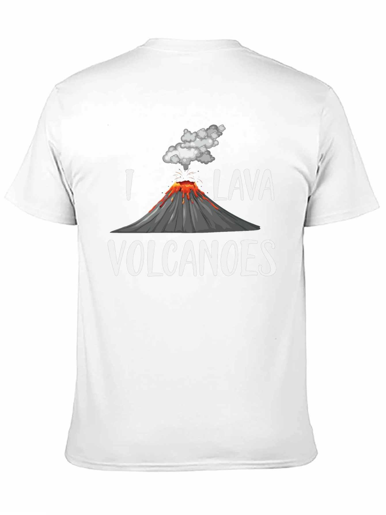 Camiseta Hombre Amo Lava Volcanes Negra