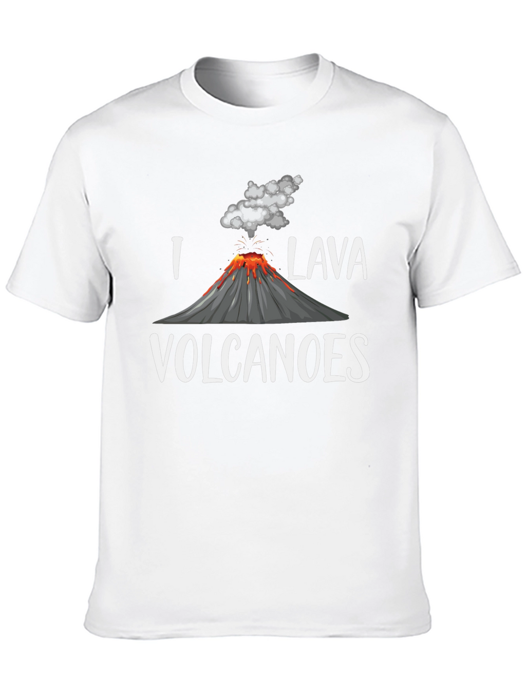 Camiseta Hombre Amo Lava Volcanes Negra