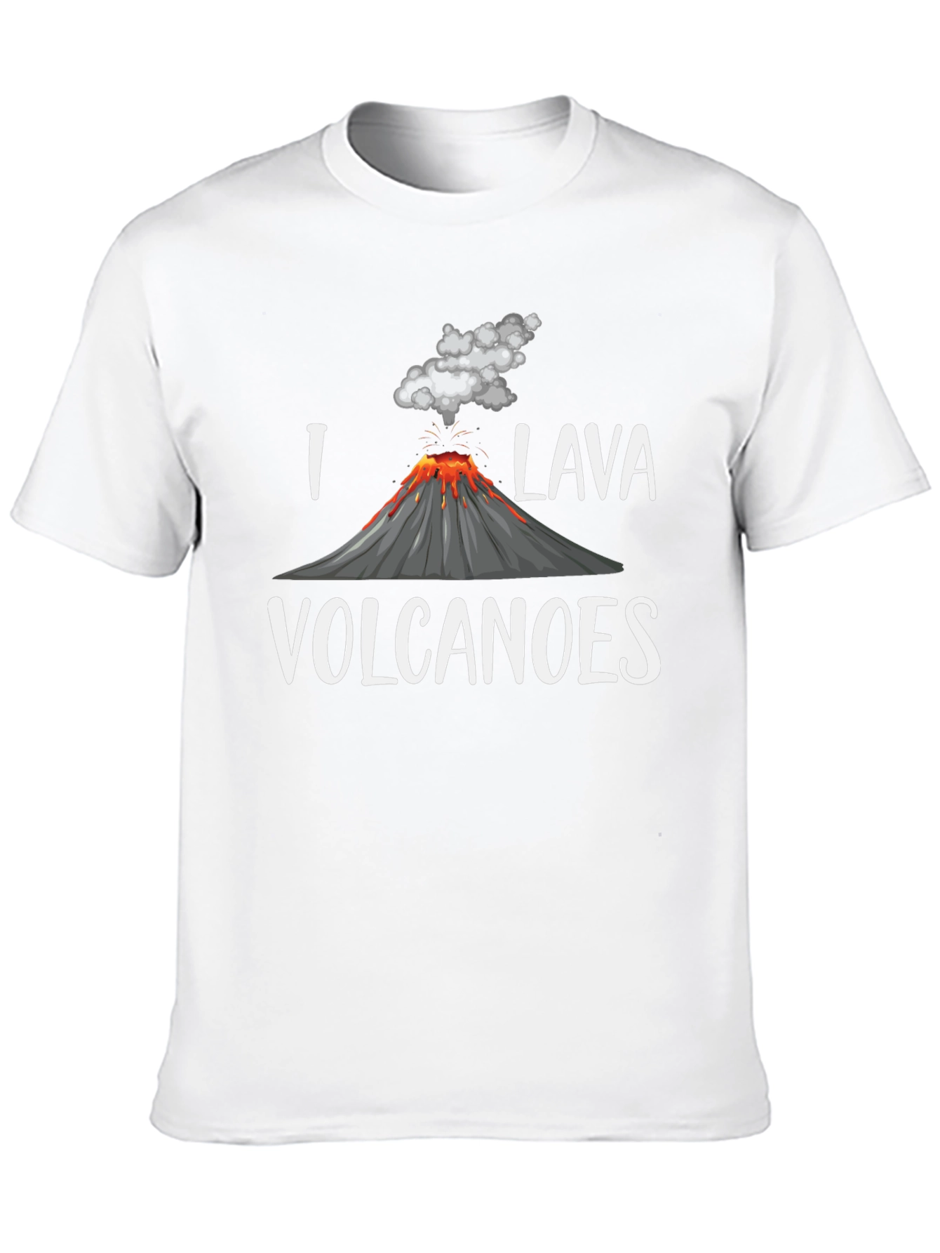 Camiseta Hombre Amo Lava Volcanes Negra