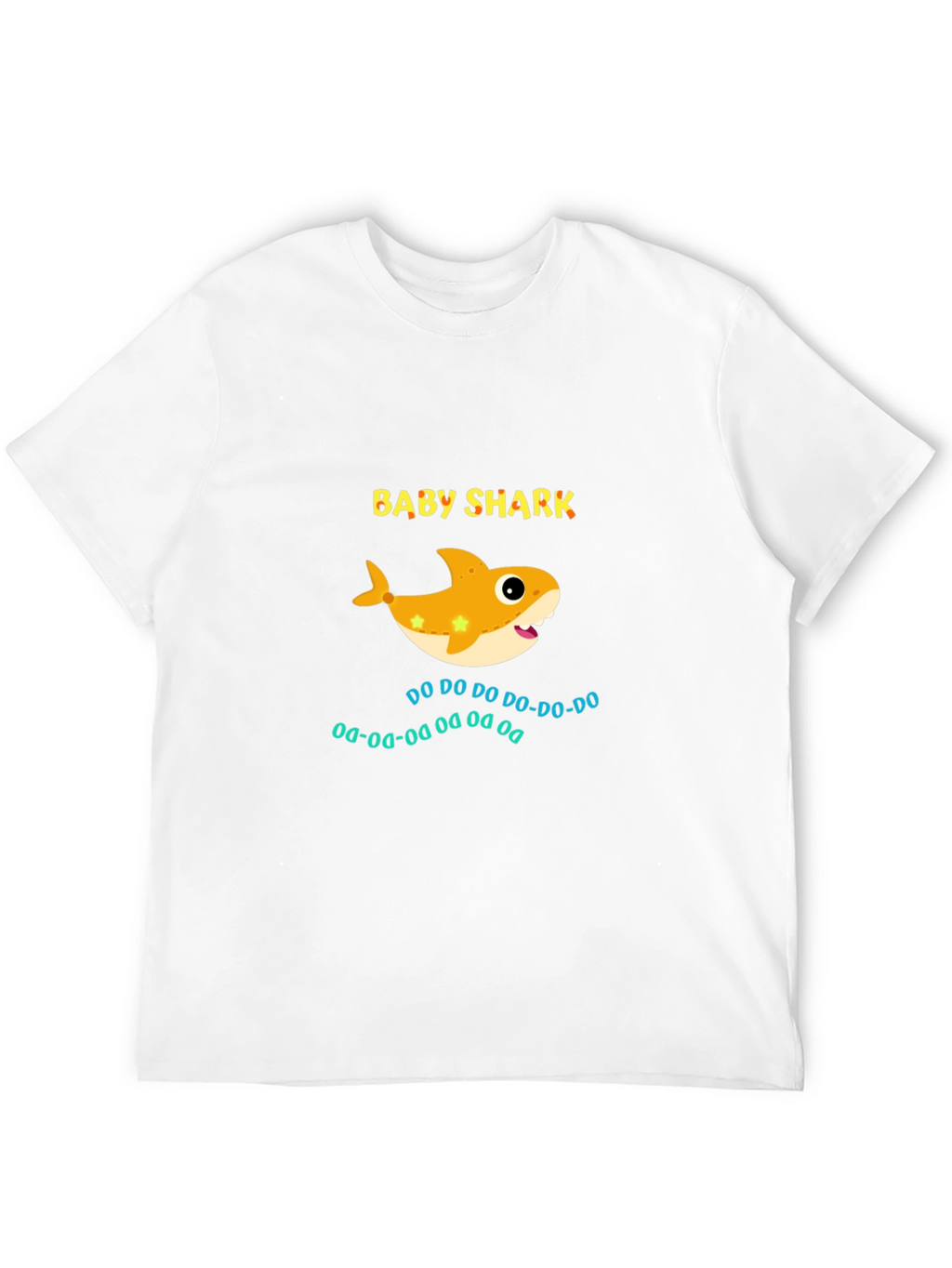 Camiseta Negra Baby Shark para Adulto