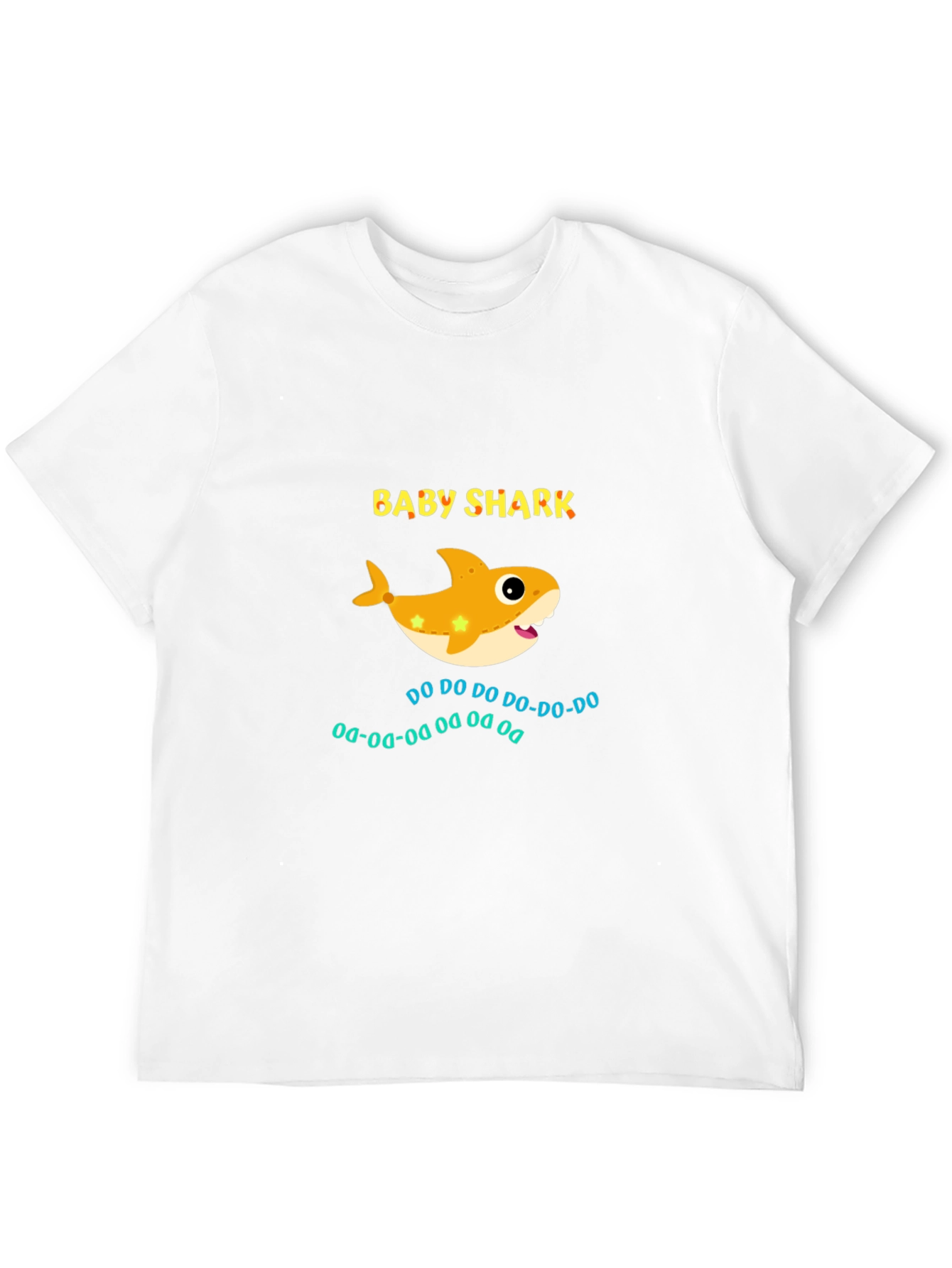 Camiseta Negra Baby Shark para Adulto