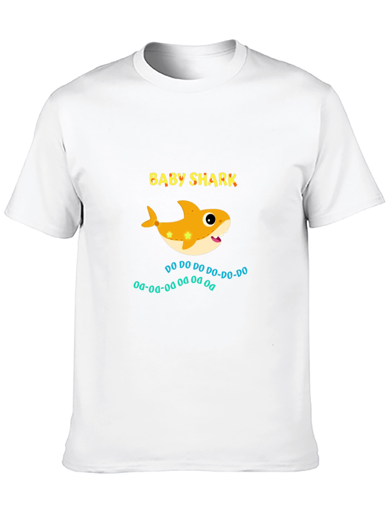 Camiseta Negra Baby Shark para Adulto