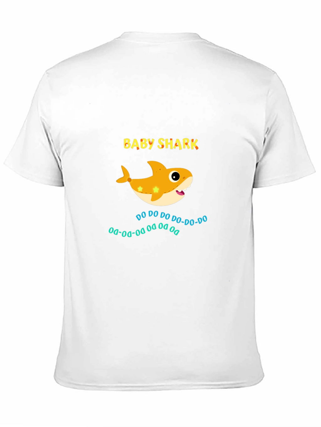 Camiseta Negra Baby Shark para Adulto