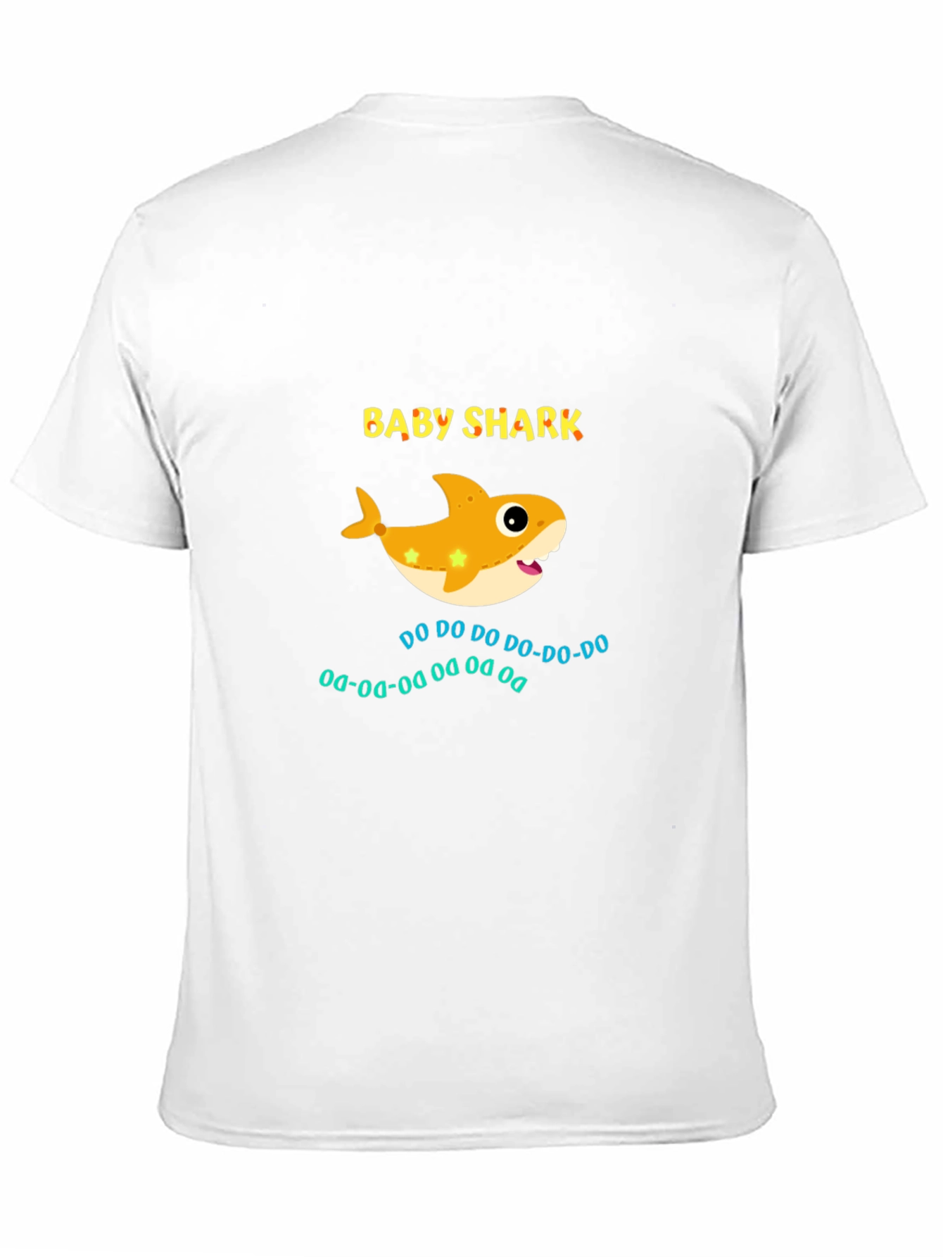 Camiseta Negra Baby Shark para Adulto