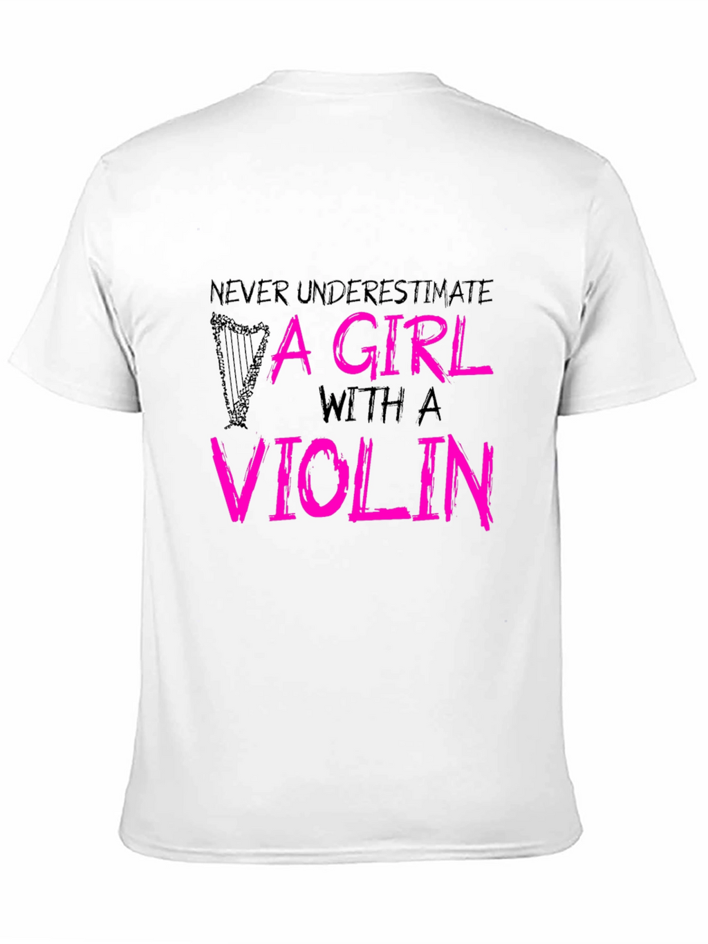 Camiseta Negra - Chica con Violín