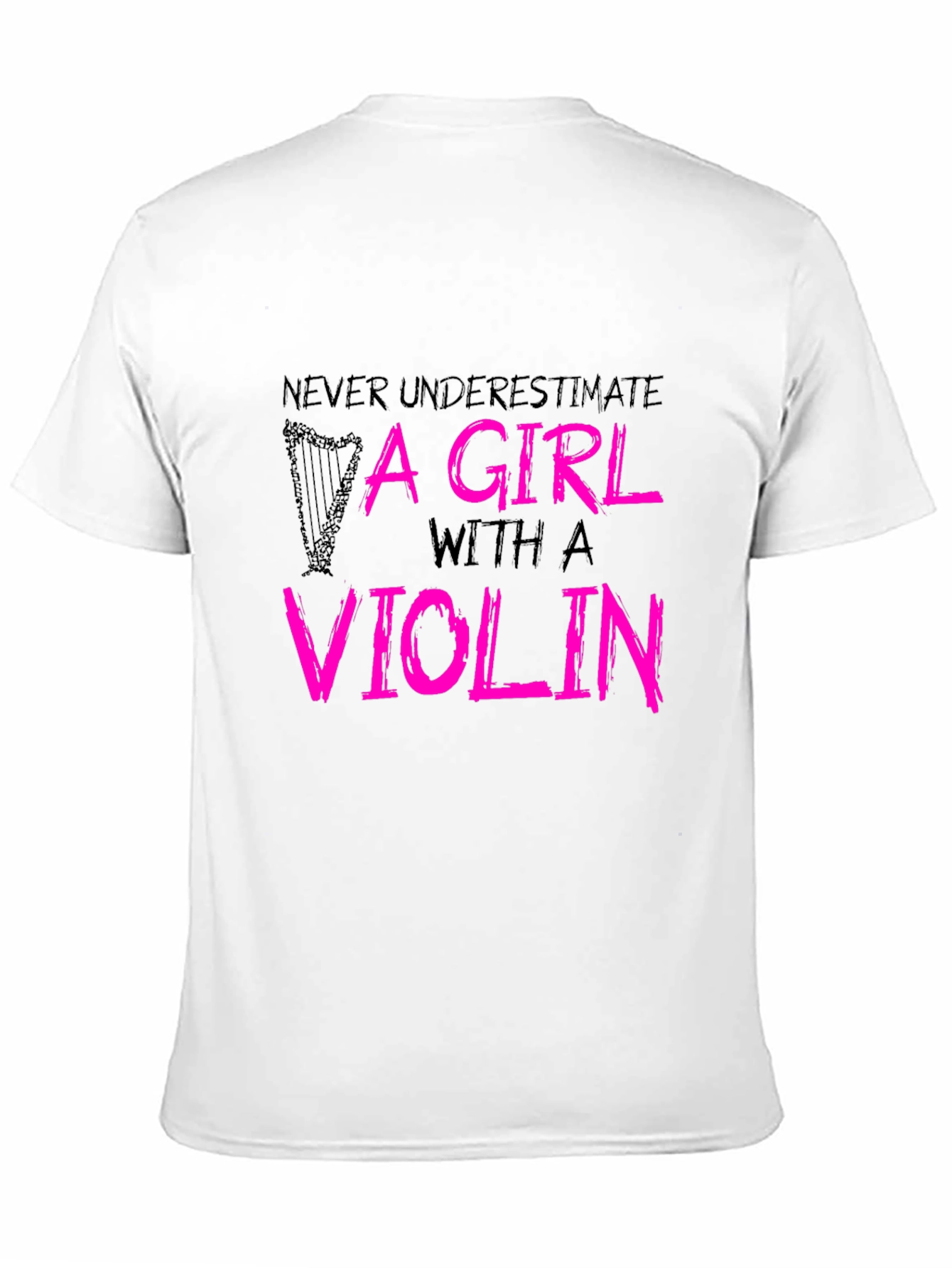 Camiseta Negra - Chica con Violín