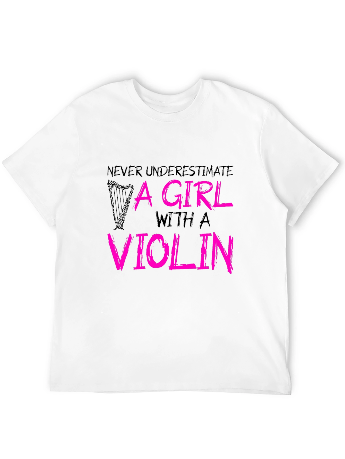 Camiseta Negra - Chica con Violín