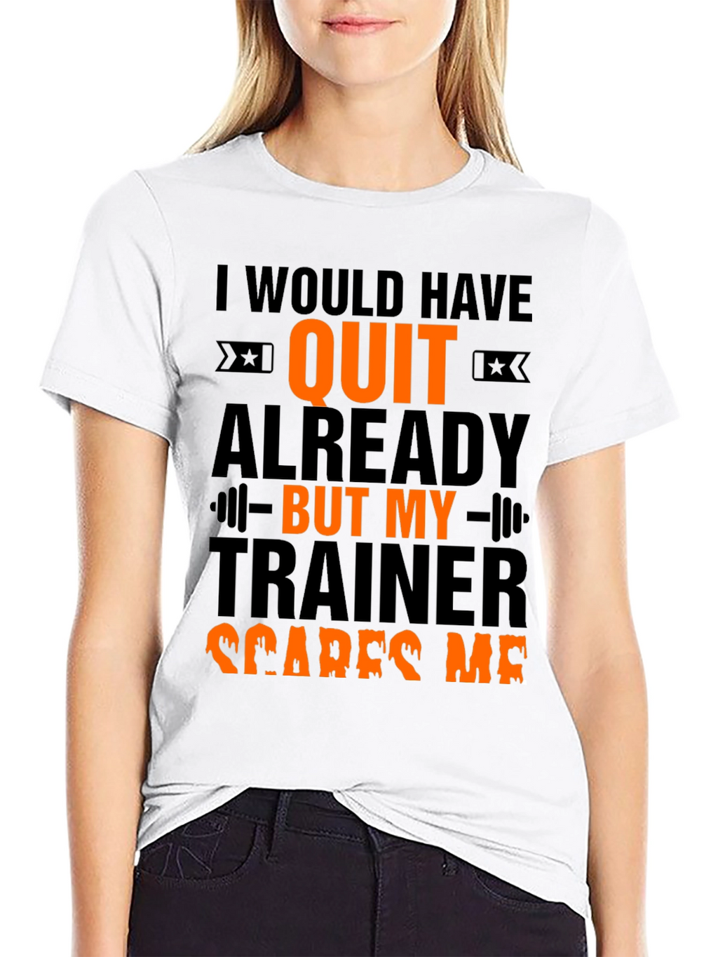 Camiseta Deportiva: Mi Entrenador Asusta