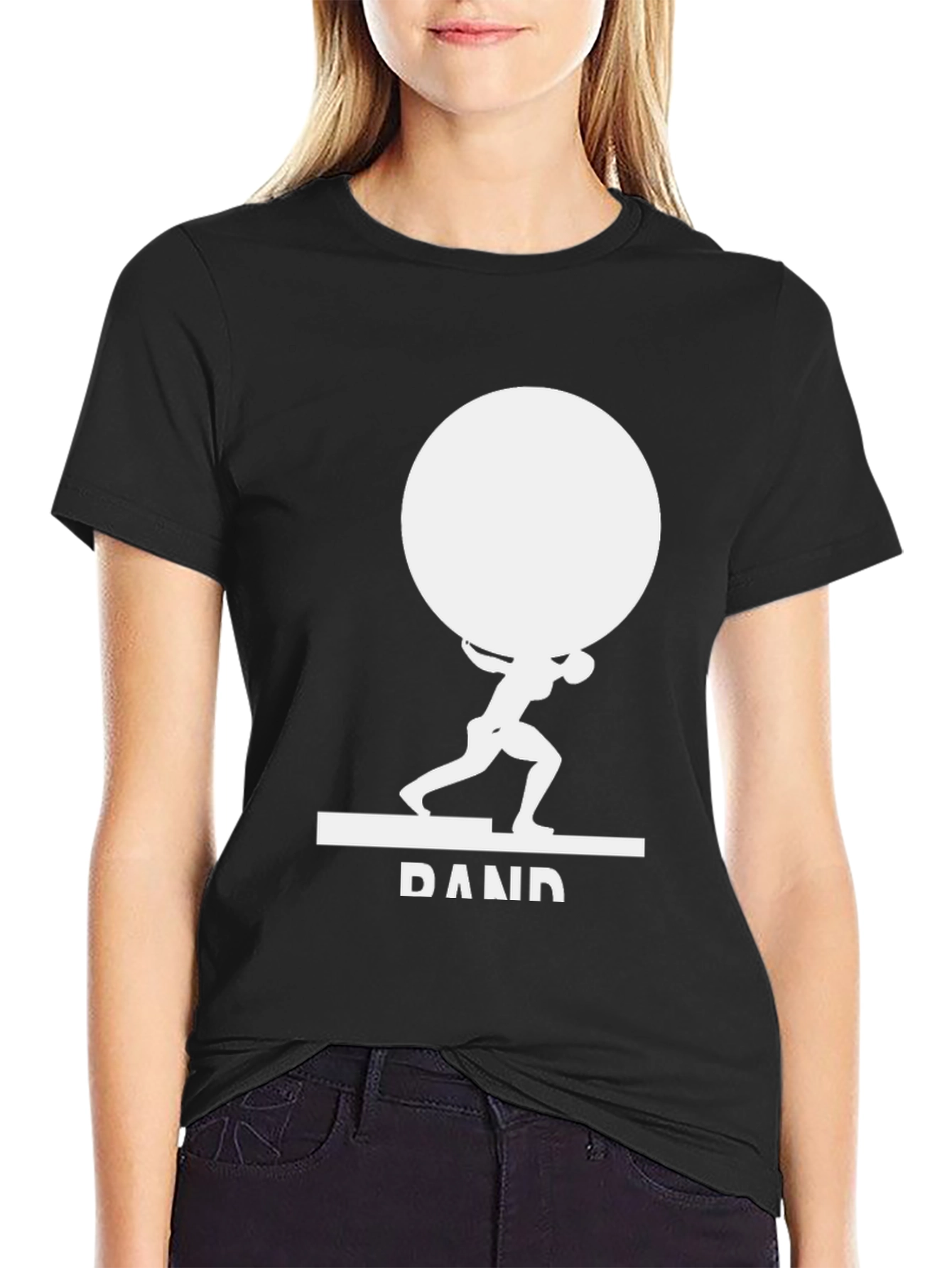 Camiseta Negra Atlas DAND - Estilo y Fuerza