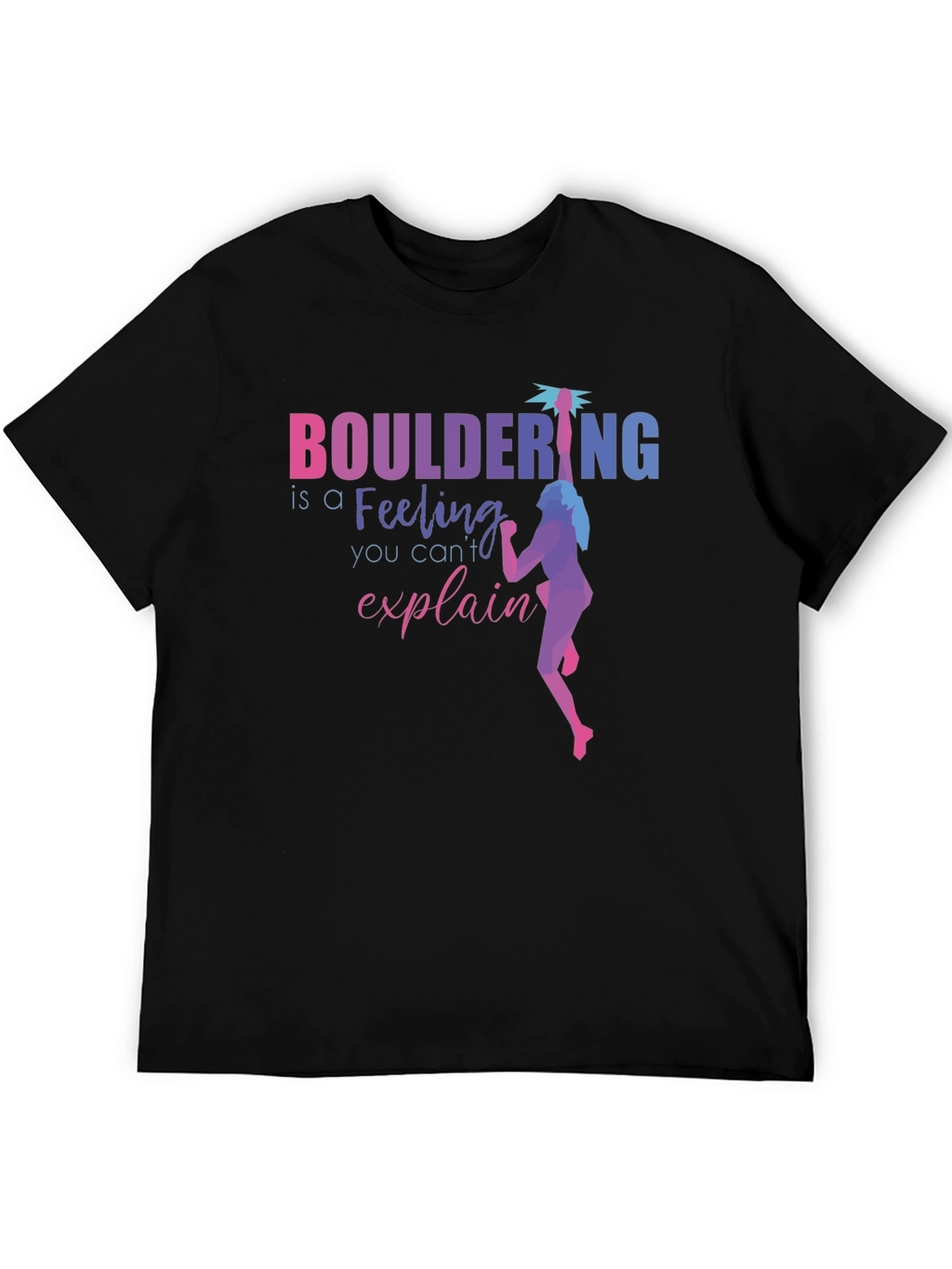 Camiseta Negra Bouldering: Una Sensación Inexplicable