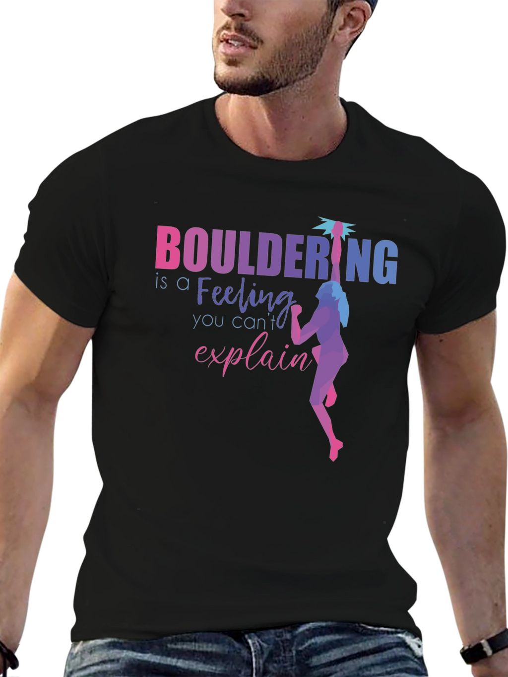 Camiseta Negra Bouldering: Una Sensación Inexplicable