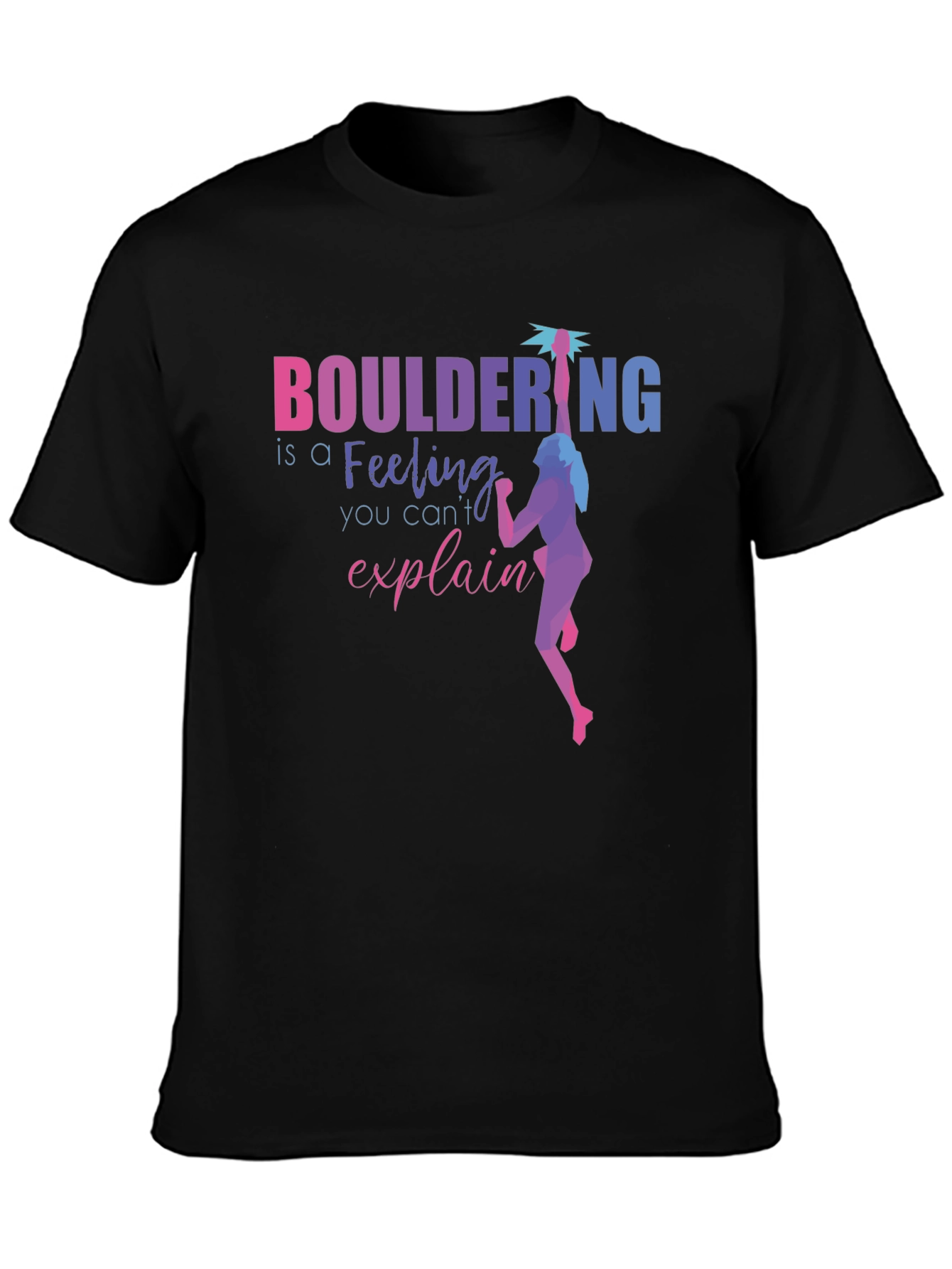 Camiseta Negra Bouldering: Una Sensación Inexplicable