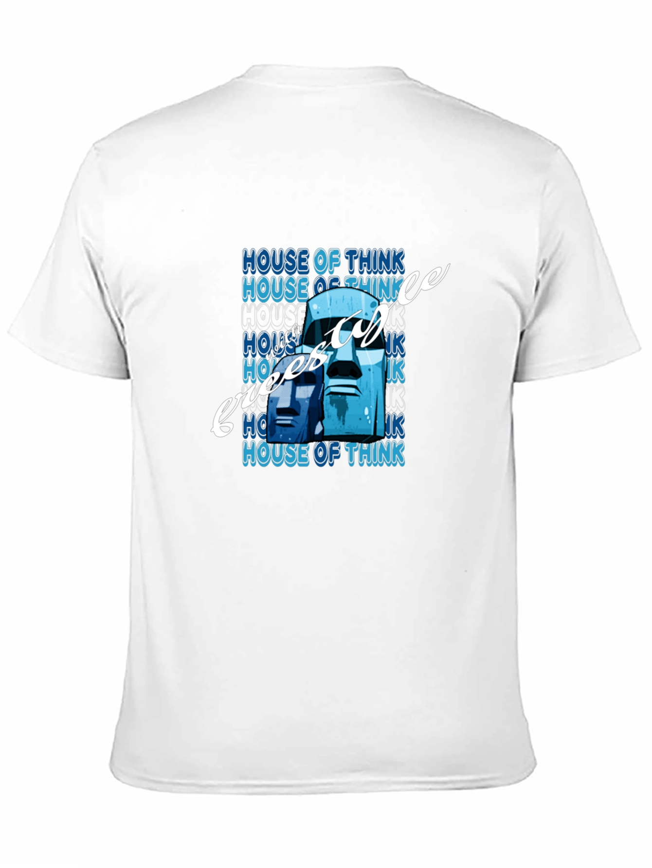 Camiseta Hombre Negra con Diseño Gráfico House of Think
