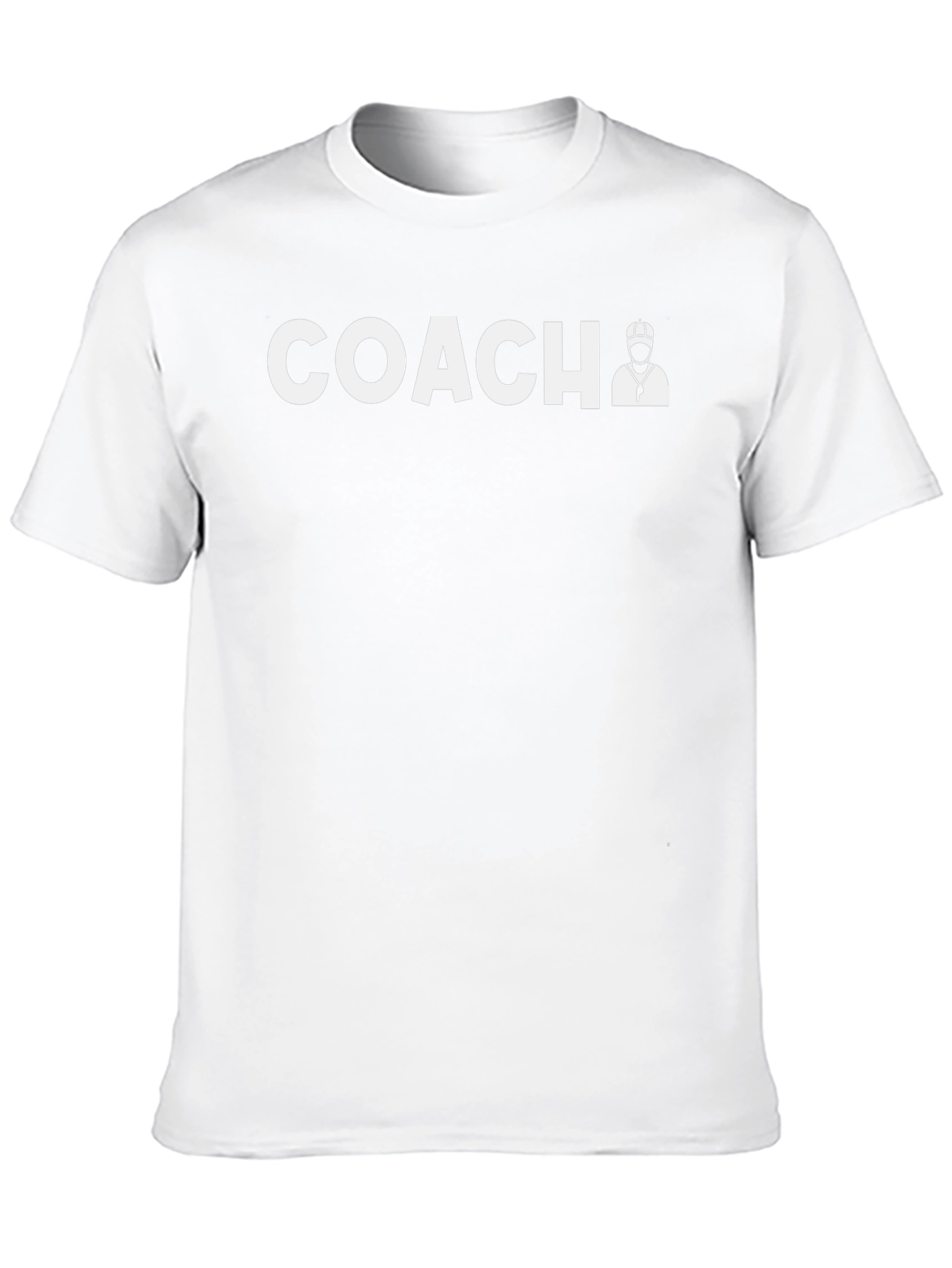 Camiseta Coach Negra Diseño Entrenador