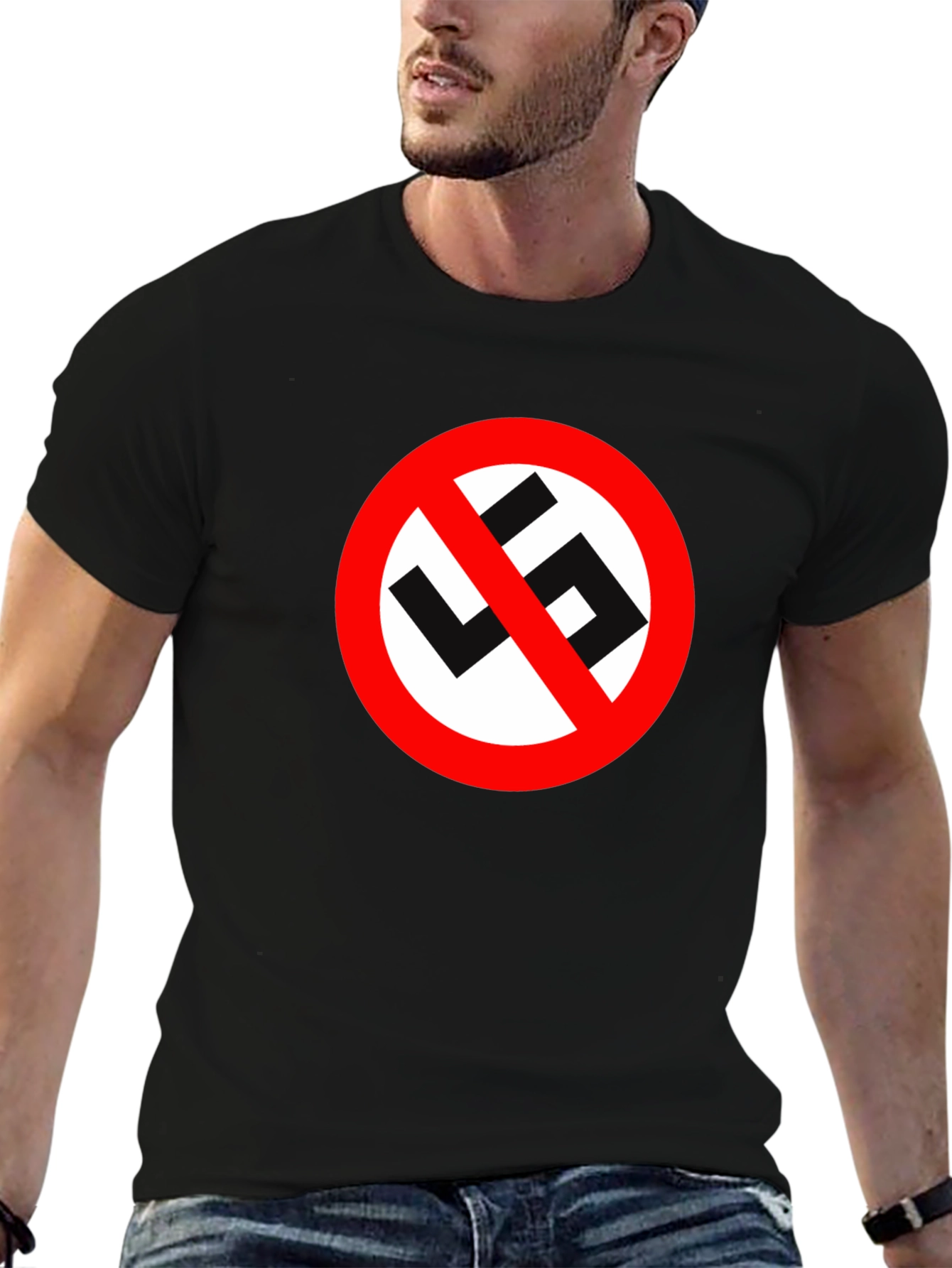 Camiseta Negra Anti-Nazismo: Estilo y Conciencia