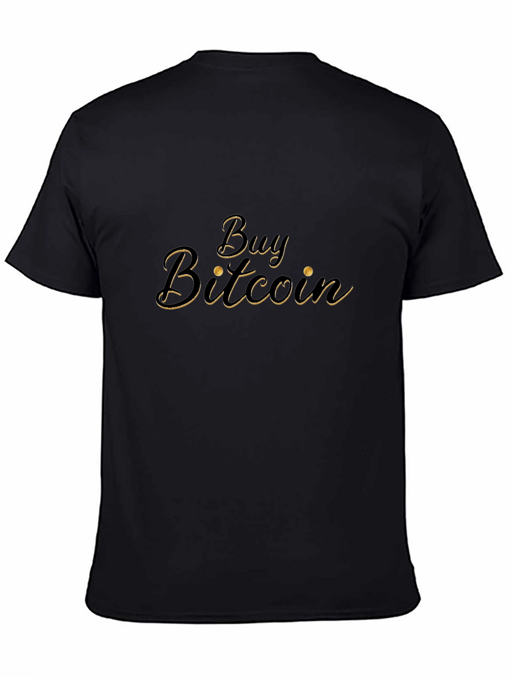 Camiseta Negra con Diseño Buy Bitcoin