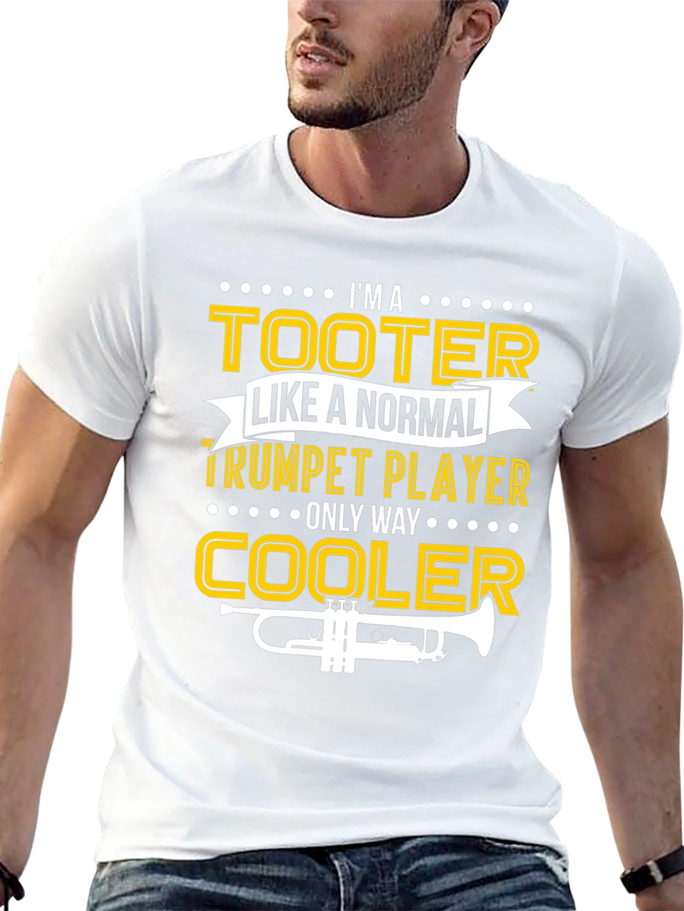 Camiseta Divertida de Trompeta - ¡Más Cool Que Normal!