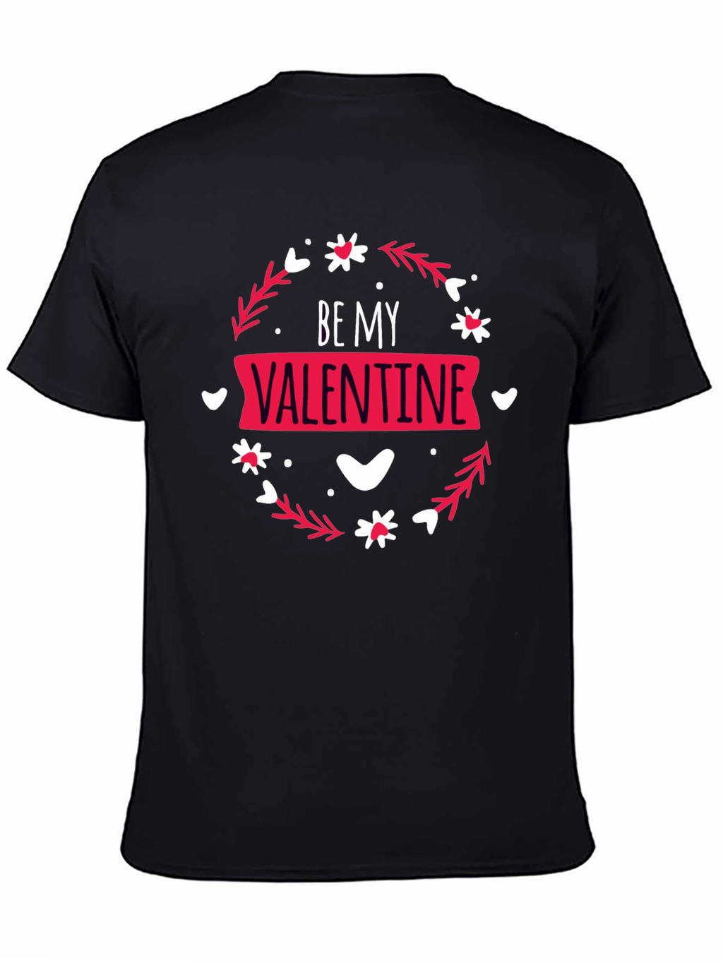 Camiseta Negra Be My Valentine para Hombre