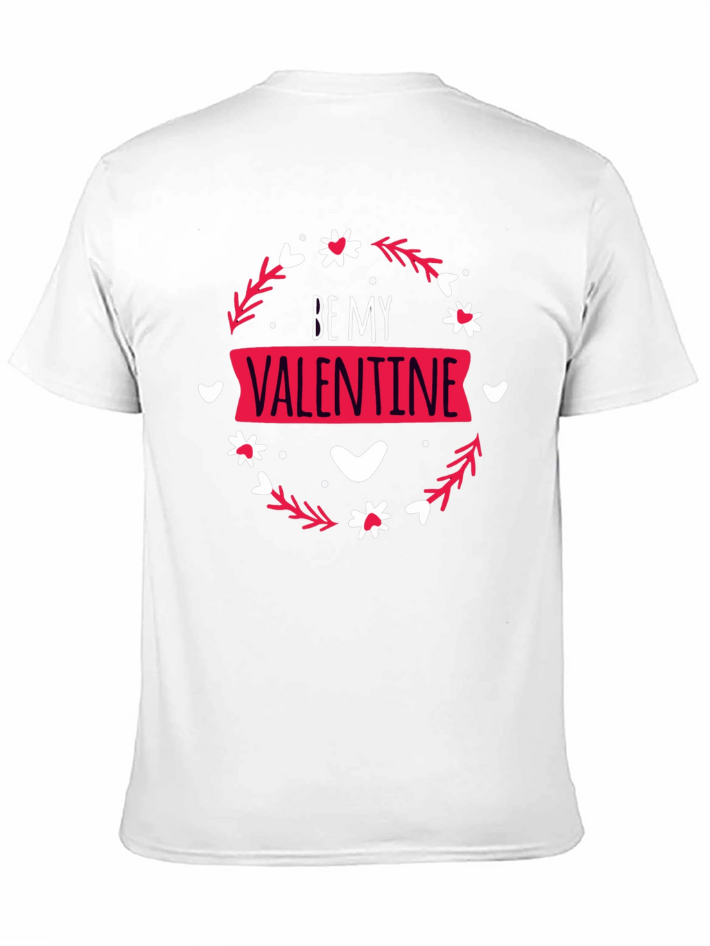 Camiseta Negra Be My Valentine para Hombre